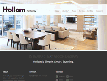 Tablet Screenshot of hollamdesign.com